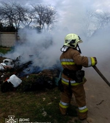 Миколаївщина: за добу в області виникло 3 пожежі, одна з яких внаслідок бойових дій
