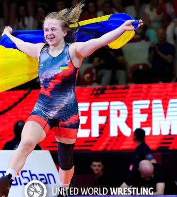 19-летняя Мария Ефремова из Бахмута стала чемпионкой Европы по вольной борьбе