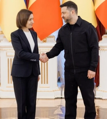 Зеленський зустрівся з президенткою Молдови