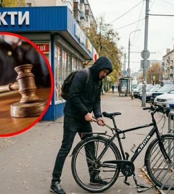Серійного крадія велосипедів у Дніпрі видало око: вирок суду