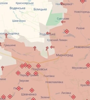 Оккупанты захватили почти 3 кв. км в окрестностях Покровска и Мирнограда, но полностью их не контролируют – DeepState