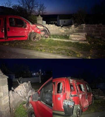 На Рівненщині п’яний водій тікаючи від патрульних «зніс» паркан