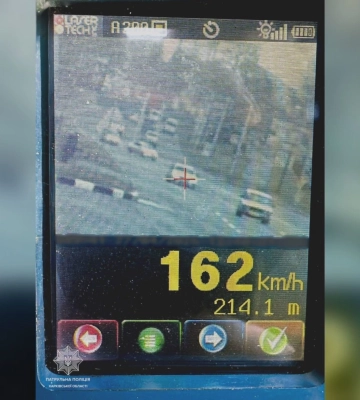 Водій у Харкові гнав понад 160 км/год: порушення зафіксував TruCam
