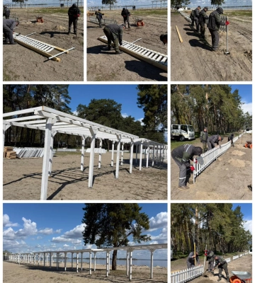 Дахнівський пляж розширюють у Черкасах