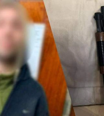 В Киеве военный в СВЧ навеселе пугал "оружием" людей в магазине