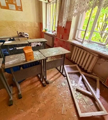 В Одессе в результате обстрела разрушена еврейская школа