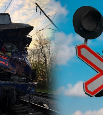На Львівщині потяг Київ—Ужгород зійшов з рейок після зіткнення з автокраном: загинув машиніст