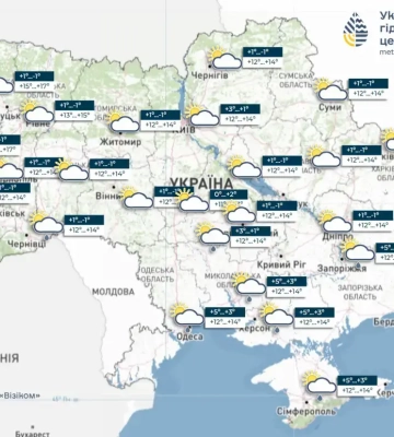 В Україні вітряно та без опадів: прогноз погоди на 1 травня 2026