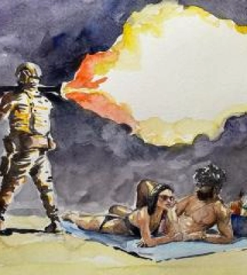 На Полтавщині через падіння дрона сталася лісова пожежа