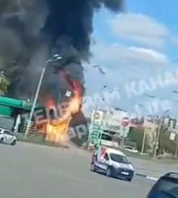 РФ дронами атакует АЗС в разных районах Харькова