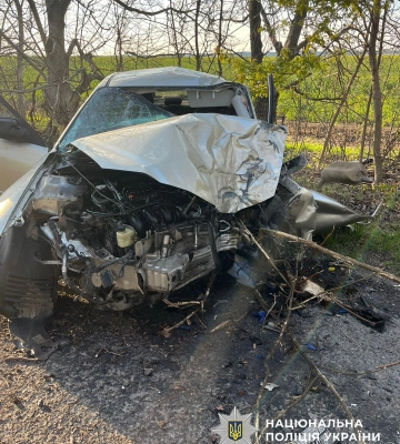 Водій з’їхав у кювет, врізався у дерево і загинув на Черкащині