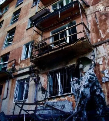 Пожар в пятиэтажке и раненые в Днепре: глава ОВА показал фото последствий ночного удара
