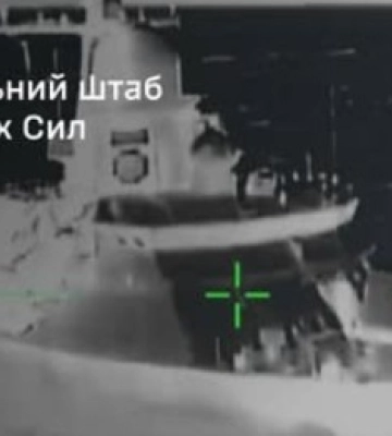 Сили оборони уразили малий ракетний корабель РФ у Каспійську, який є носієм "Калібрів"