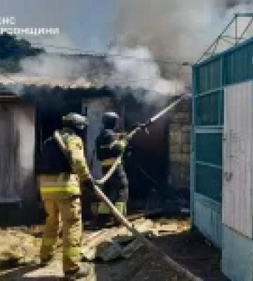 Херсон: пожежа через атаку російського БпЛА