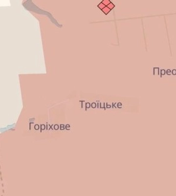 Ворог просунувся поблизу Горіхового на Донеччині та Філії на Дніпропетровщині, - DeepState. МАПА