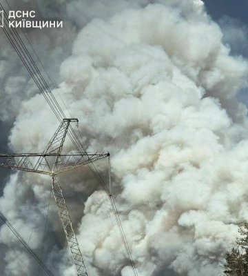 Радіаційний фон в нормі на тлі масштабної пожежі в Чорнобильській зоні - МВС