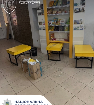 В Ужгороді 43-річний мукачівець побив вітрини у відділенні «Укрпошти»