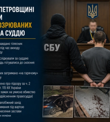 На Дніпропетровщині затримали трьох підозрюваних у нападі на суддю