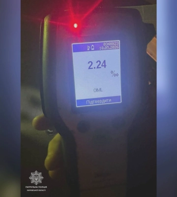 «Перепил» норму в 11 раз: водитель в Харькове хотел «откупиться» за $500