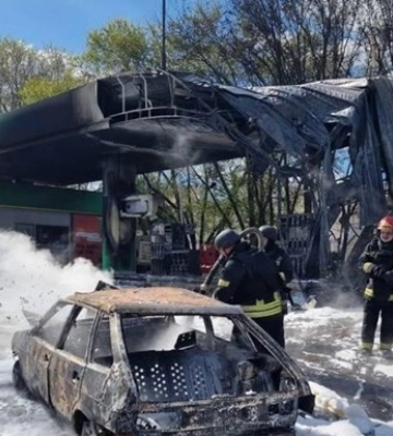 У Харкові за тиждень зафіксували 15 цілеспрямованих ударів росіян по АЗС