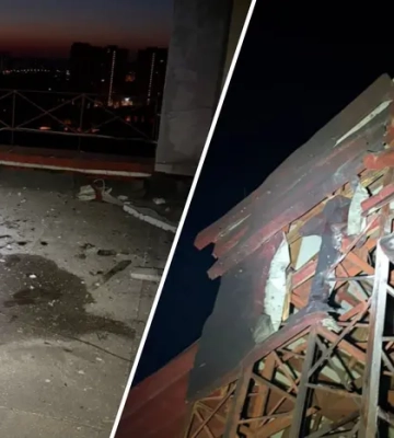 Падіння уламків БпЛА у Києві: влада показала наслідки 
