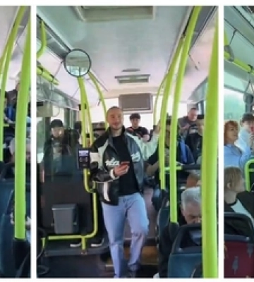 У луцькій маршрутці співав Нікіта Кісельов (відео)