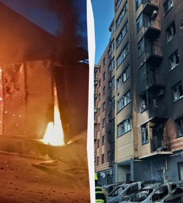 РФ всю ночь массированно била по Киевской области: пострадали 7 человек, в том числе ребенок