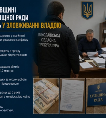 На Миколаївщині голову селищної ради підозрюють у зловживанні владою