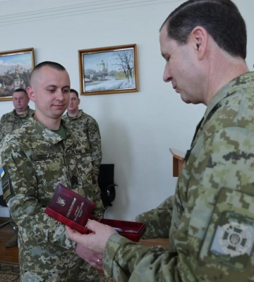 Прикордонники з Волині отримали нагороди за участь у боях на Донеччині та Харківщині