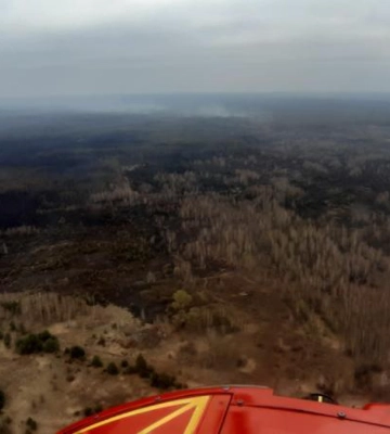 У Чорнобильській зоні нові займання лісу через атаки російських дронів, радіаційний фон не перевищує контрольні рівні – ДАЗВ