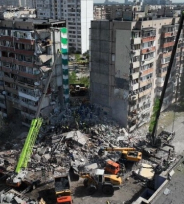 Зеленський: сили РФ влучили по будинку в Києві ракетою Х-101, яка містить західні компоненти