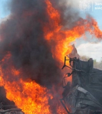 Удар дрона по Запорожью: двое раненых в районе