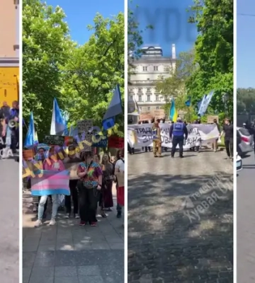 "Сім’я! Порядок! Традиція!": в Одесі відбулися парад ЛГБТ та акція протесту