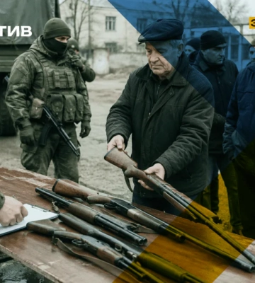 Окупанти на Запоріжжі примусово вилучають у мисливців зброю "для потреб сво"