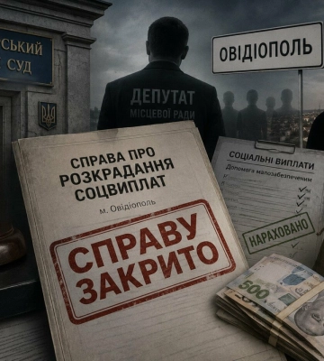 Чорноморський суд закрив справу по розкраданню соцвиплат в Овідіополі