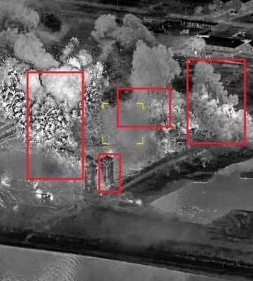 Ковровый налет беспилотников:  в Крыму сгорел штаб ФСБ. ВИДЕО