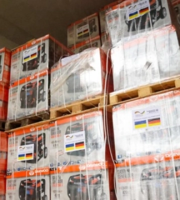 Миколаїв отримав 76 генераторів від німецьких партнерів