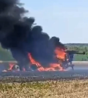 На Сумщині росіяни атакували дроном комбайн, який працював у полі