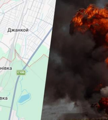 Крим вночі атакували БпЛА: під удар міг потрапити ешелон із паливом або військовою технікою