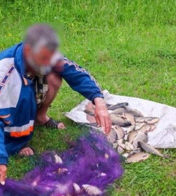 На Волині чоловік незаконно наловив сіткою риби майже на 90 тисяч гривень