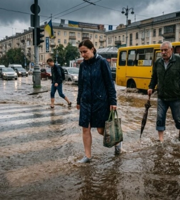 Жовтий рівень небезпеки: на Київщину 7 червня сунуть грози, град і шквали 20 м/с