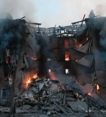Жахіття в Києві внаслідок масованої атаки