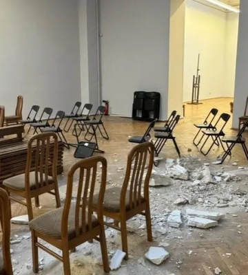 У Києві пошкоджено Національний художній музей України: його зачинили на невизначений термін
