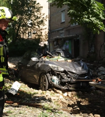 Жахіття в Києві внаслідок масованої атаки
