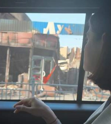 Тихановская побывала на месте прилета в Киеве и высказала обвинения Лукашенко