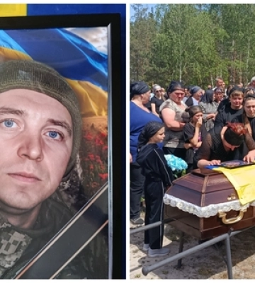 Сиротами залишилися три донечки: на Волині попрощалися з воїном Андрієм Григолою 