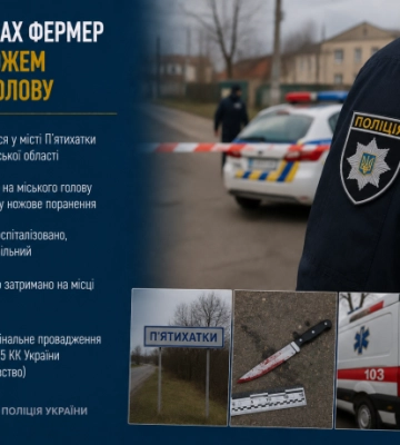 У П’ятихатках фермер поранив ножем міського голову