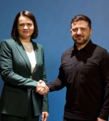 Зеленський зустрівся у Києві з лідеркою білоруської опозиції
