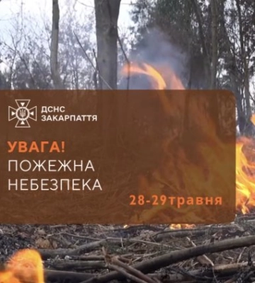 Закарпаття на межі пожежної небезпеки: рятувальники попереджають про критичний рівень загрози