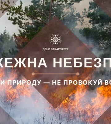 Закарпаття на межі пожежної небезпеки: рятувальники попереджають про критичний рівень загрози